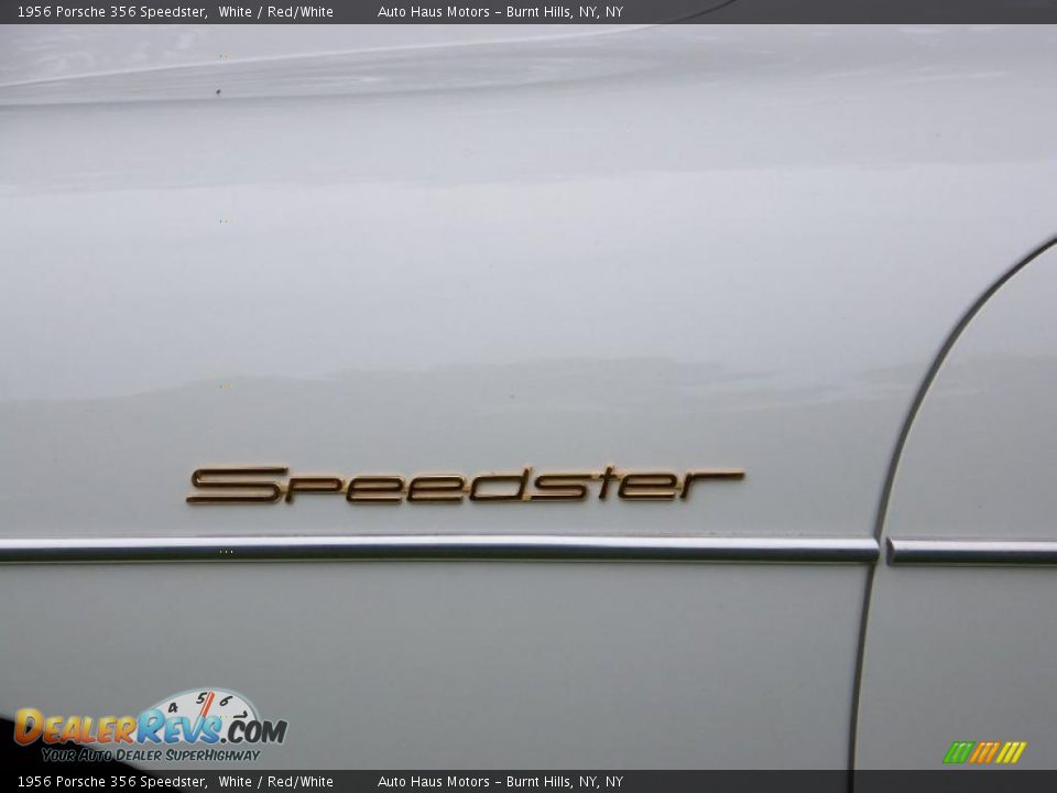 1956 Porsche 356 Speedster White / Red/White Photo #8