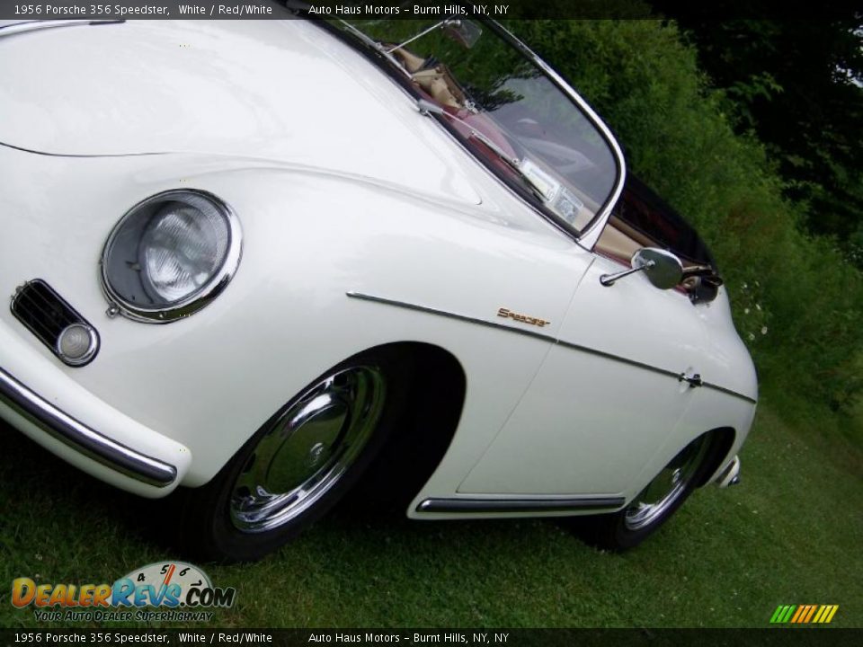 1956 Porsche 356 Speedster White / Red/White Photo #12