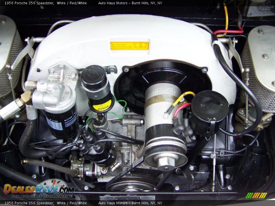 1956 Porsche 356 Speedster White / Red/White Photo #14