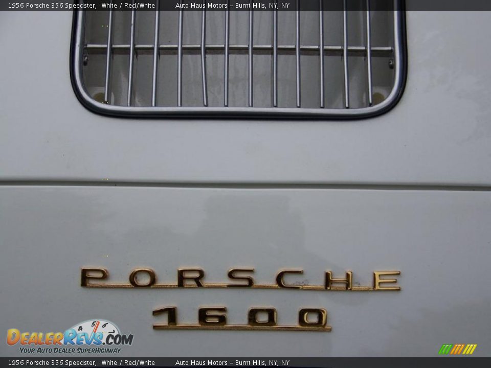 1956 Porsche 356 Speedster White / Red/White Photo #17