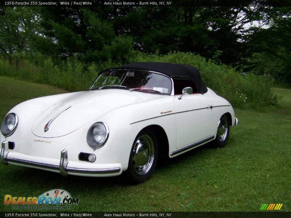 1956 Porsche 356 Speedster White / Red/White Photo #22