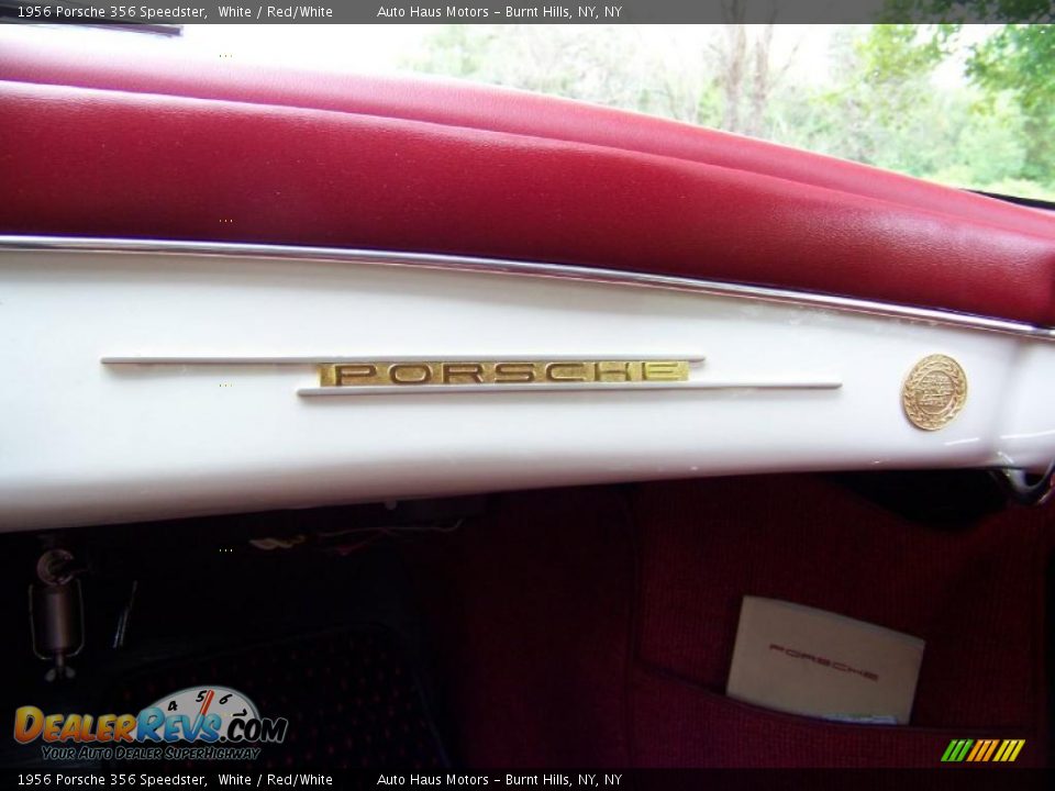 1956 Porsche 356 Speedster White / Red/White Photo #27