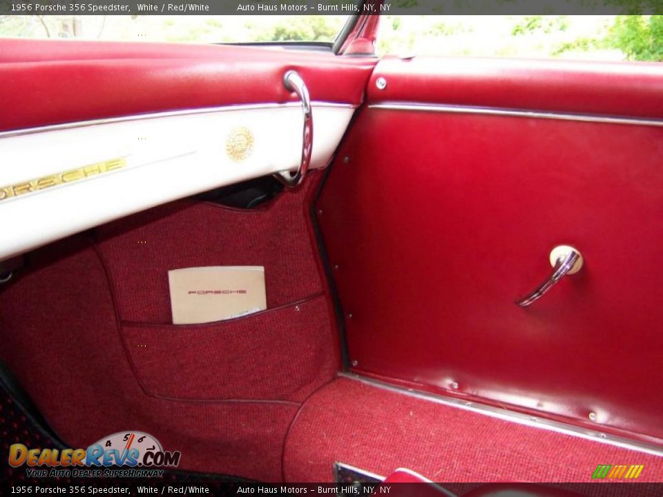 1956 Porsche 356 Speedster White / Red/White Photo #28