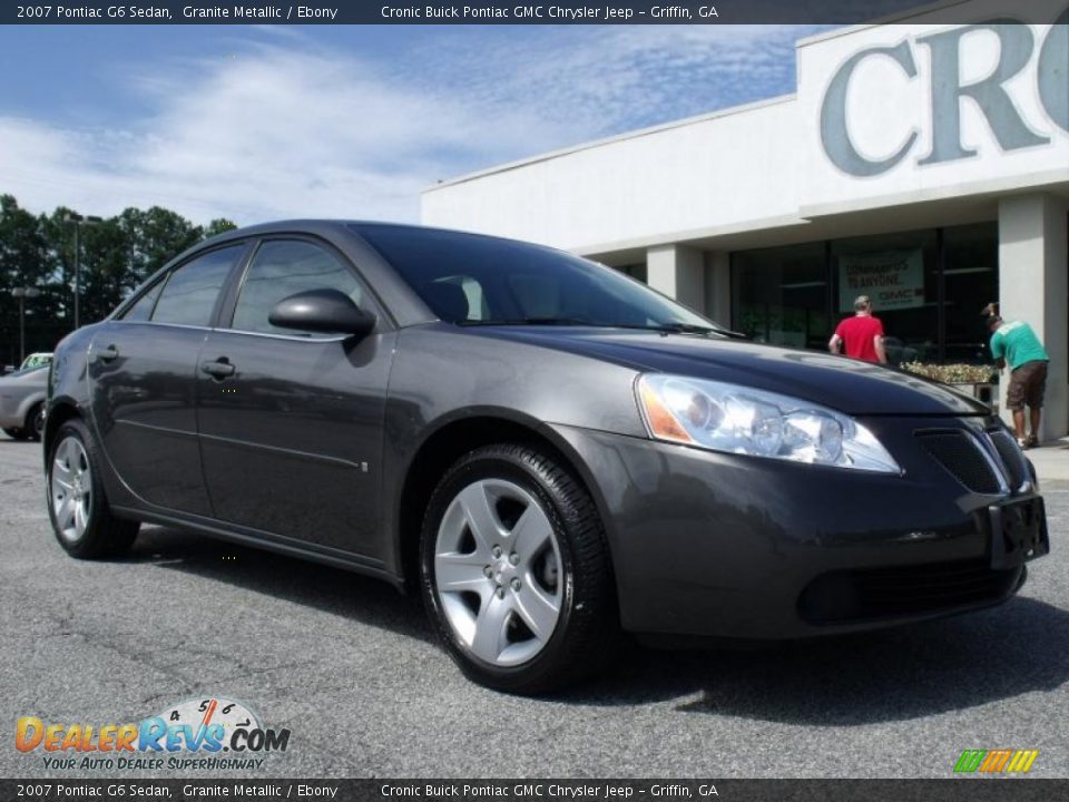 2007 Pontiac G6 Sedan Granite Metallic / Ebony Photo #2
