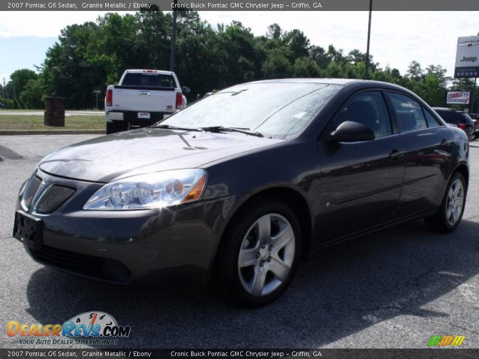2007 Pontiac G6 Sedan Granite Metallic / Ebony Photo #4