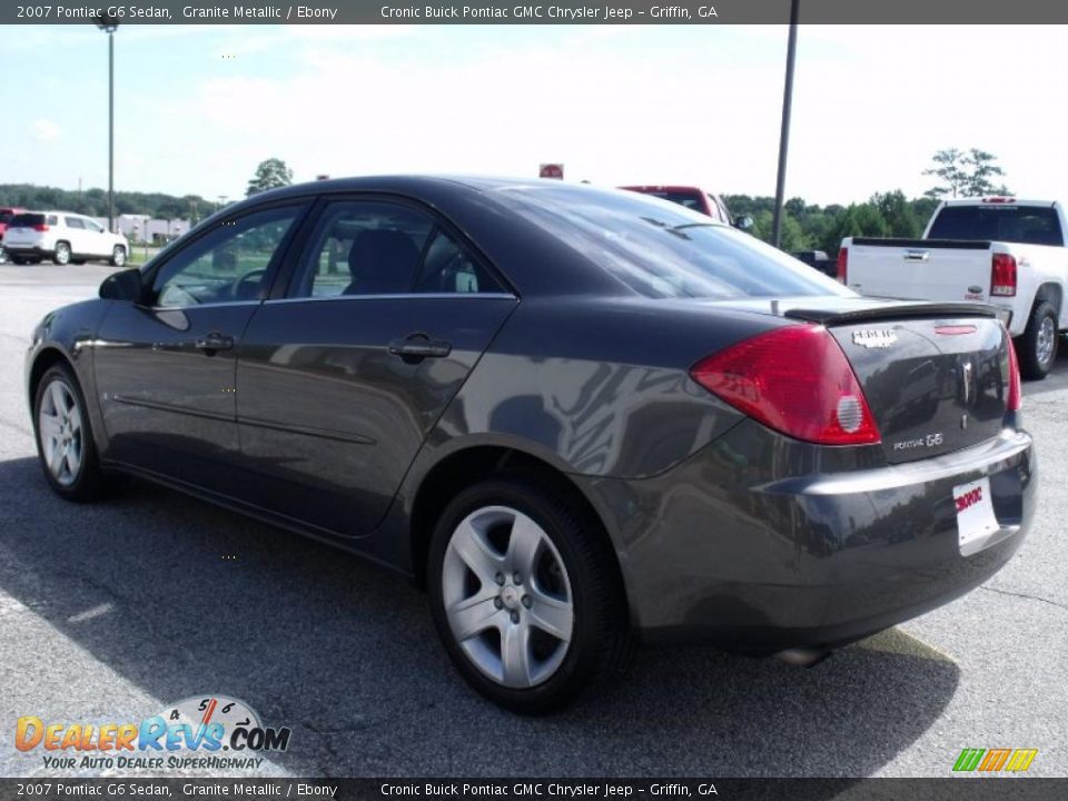 2007 Pontiac G6 Sedan Granite Metallic / Ebony Photo #6