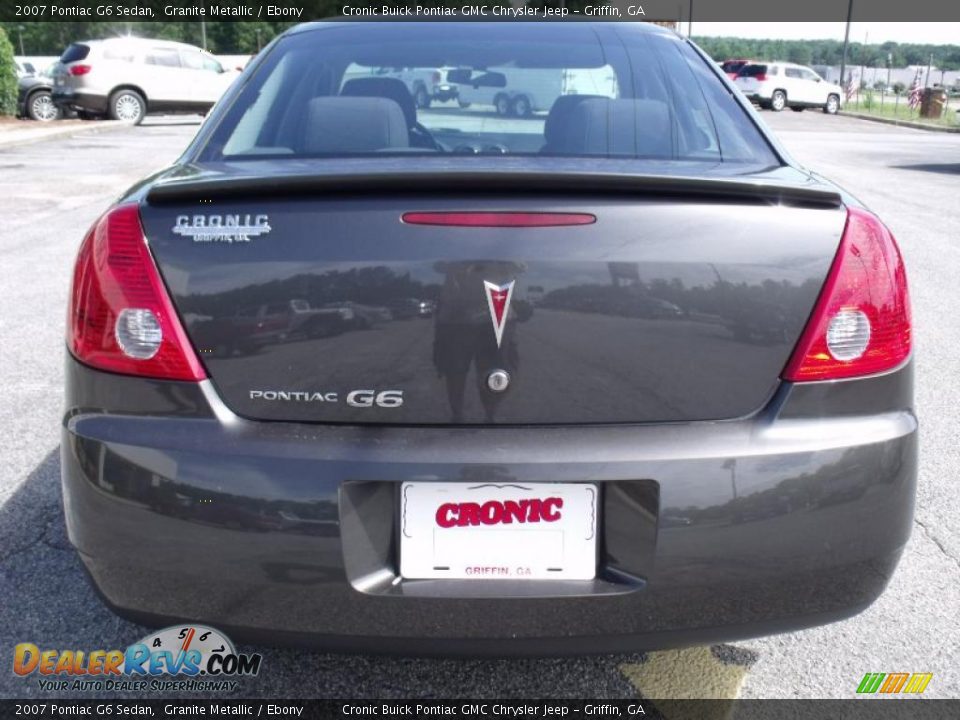 2007 Pontiac G6 Sedan Granite Metallic / Ebony Photo #7