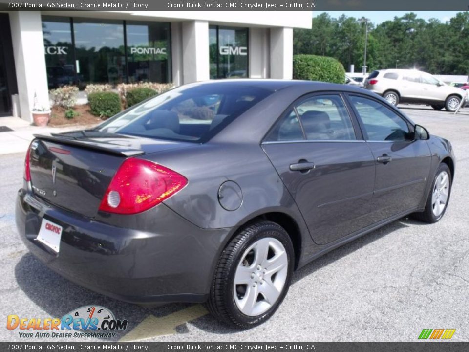 2007 Pontiac G6 Sedan Granite Metallic / Ebony Photo #8