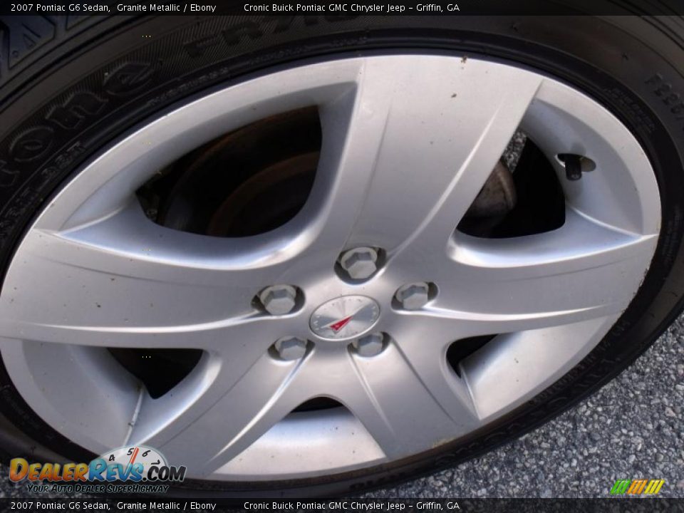 2007 Pontiac G6 Sedan Granite Metallic / Ebony Photo #9