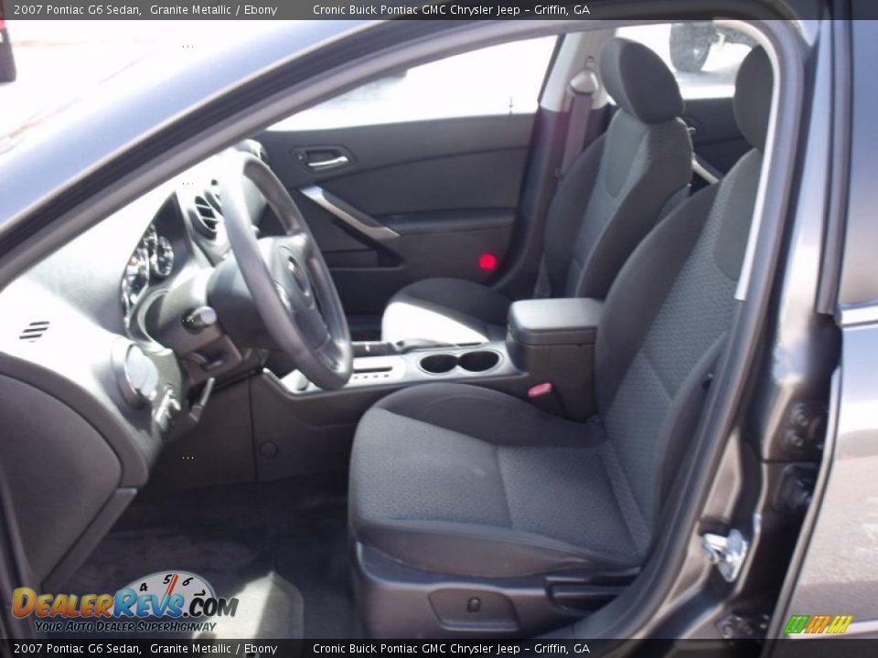 2007 Pontiac G6 Sedan Granite Metallic / Ebony Photo #10
