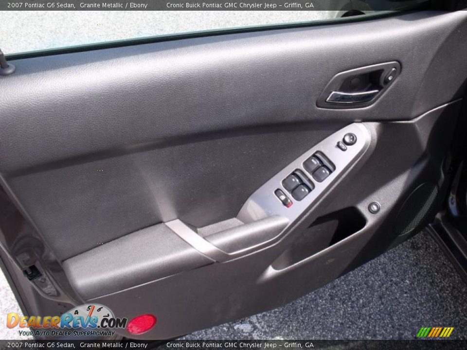 2007 Pontiac G6 Sedan Granite Metallic / Ebony Photo #11