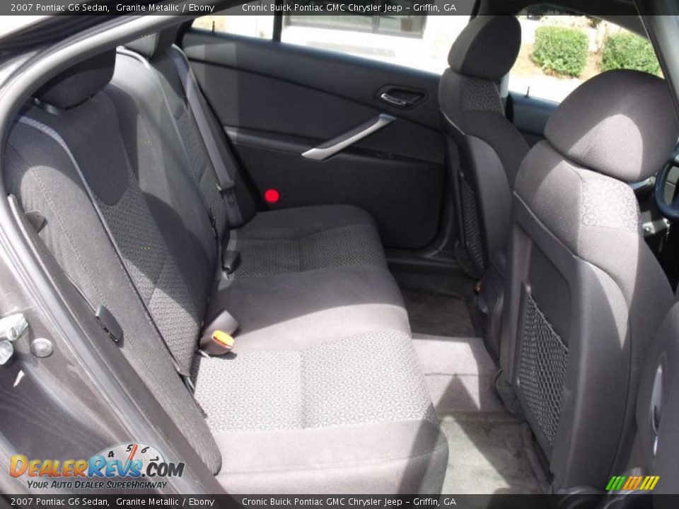 2007 Pontiac G6 Sedan Granite Metallic / Ebony Photo #14