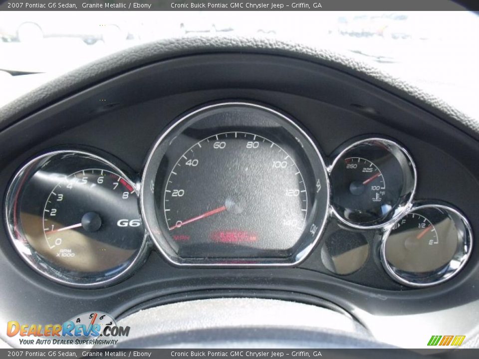 2007 Pontiac G6 Sedan Granite Metallic / Ebony Photo #20