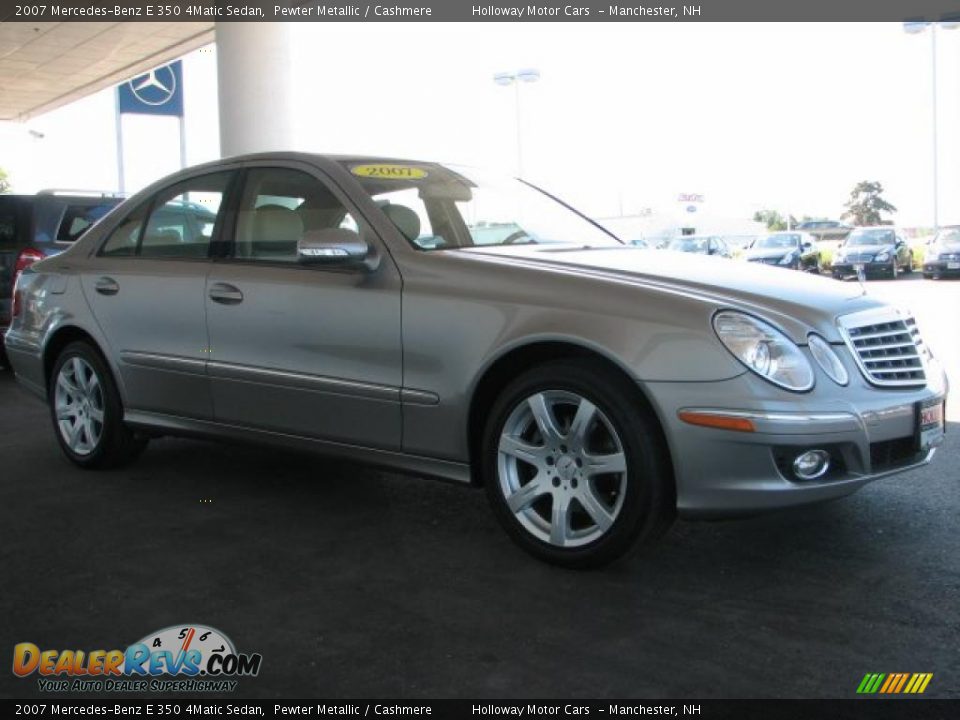 2007 Mercedes-Benz E 350 4Matic Sedan Pewter Metallic / Cashmere Photo #3