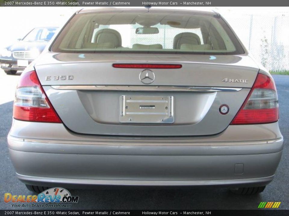 2007 Mercedes-Benz E 350 4Matic Sedan Pewter Metallic / Cashmere Photo #4