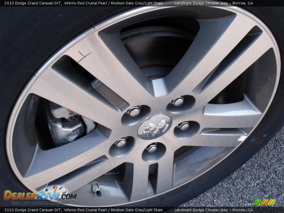 2010 Dodge Grand Caravan SXT Inferno Red Crystal Pearl / Medium Slate Gray/Light Shale Photo #5