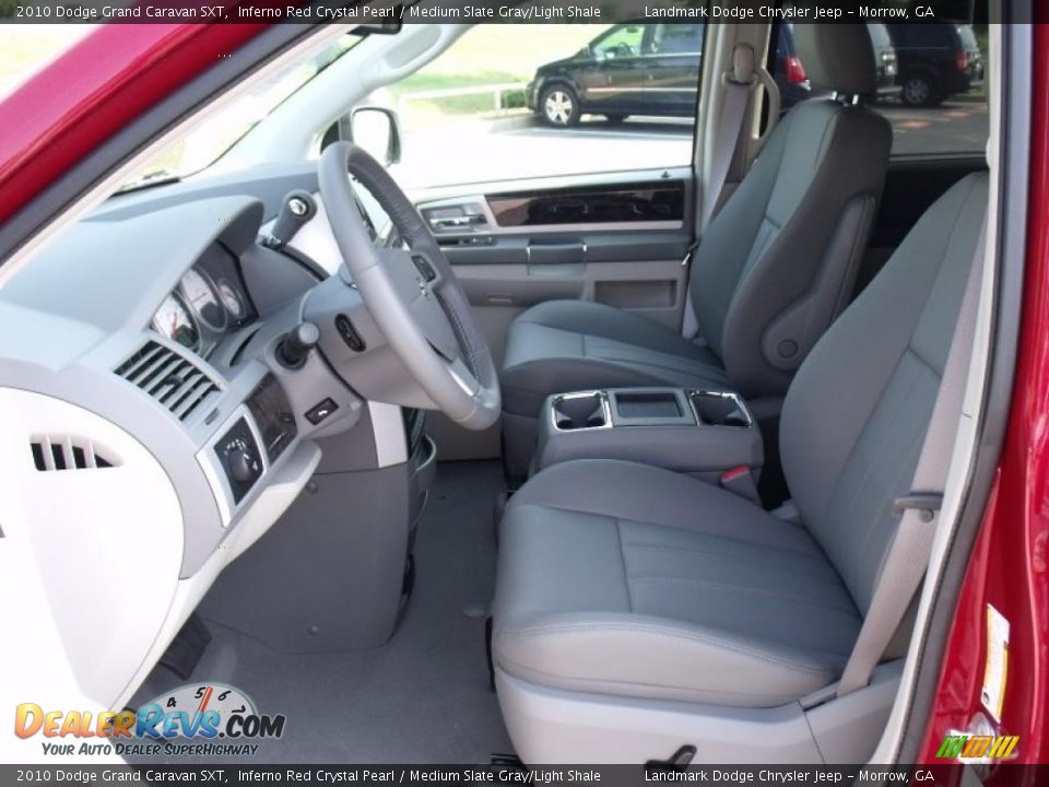 2010 Dodge Grand Caravan SXT Inferno Red Crystal Pearl / Medium Slate Gray/Light Shale Photo #6