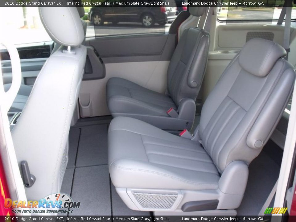 2010 Dodge Grand Caravan SXT Inferno Red Crystal Pearl / Medium Slate Gray/Light Shale Photo #7