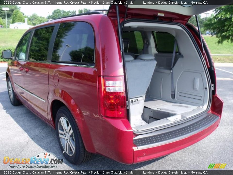 2010 Dodge Grand Caravan SXT Inferno Red Crystal Pearl / Medium Slate Gray/Light Shale Photo #8