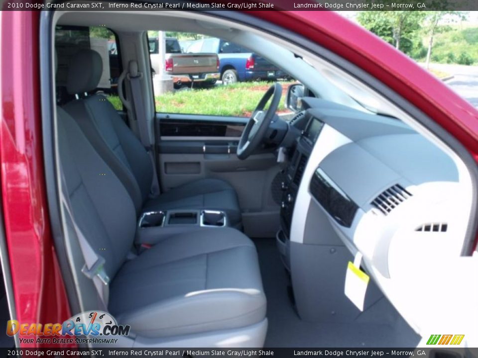 2010 Dodge Grand Caravan SXT Inferno Red Crystal Pearl / Medium Slate Gray/Light Shale Photo #10