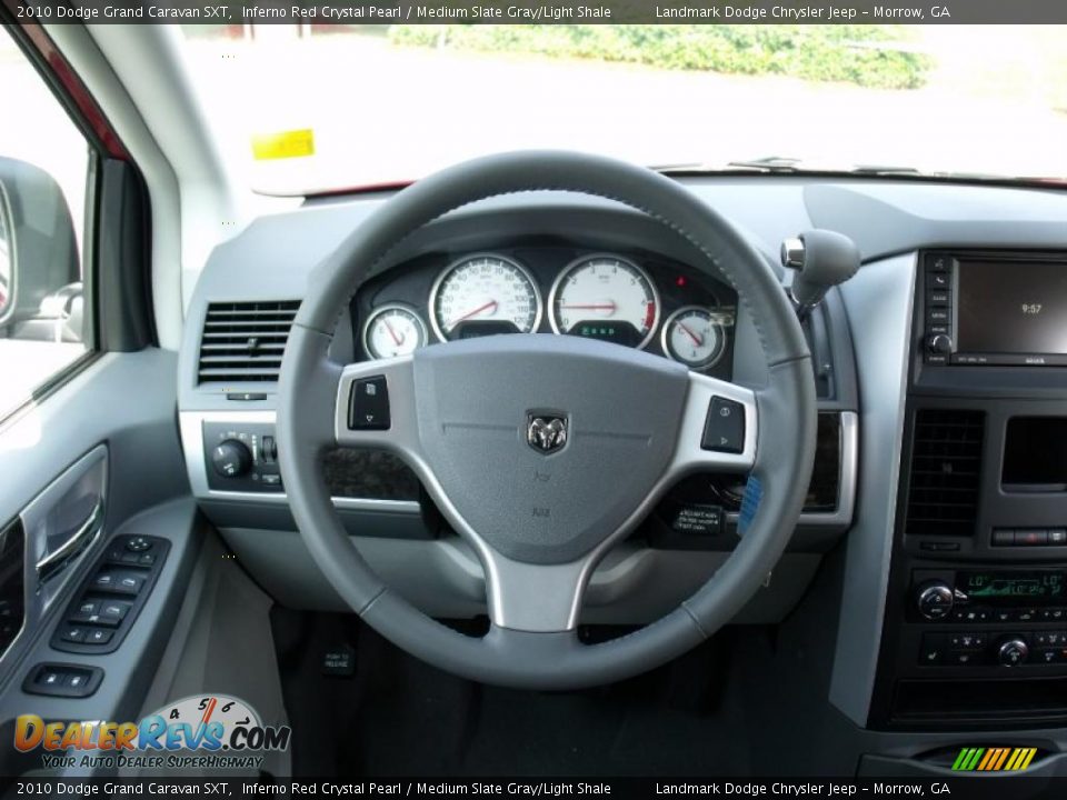 2010 Dodge Grand Caravan SXT Inferno Red Crystal Pearl / Medium Slate Gray/Light Shale Photo #12