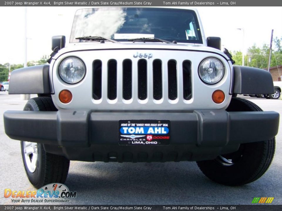 2007 Jeep Wrangler X 4x4 Bright Silver Metallic / Dark Slate Gray/Medium Slate Gray Photo #3
