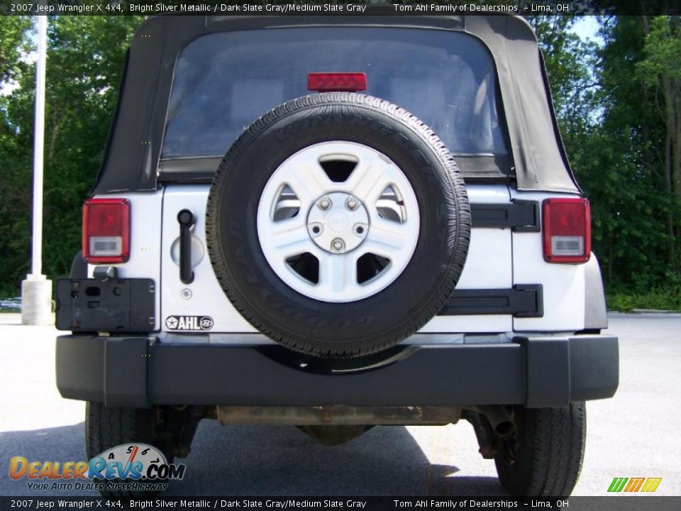 2007 Jeep Wrangler X 4x4 Bright Silver Metallic / Dark Slate Gray/Medium Slate Gray Photo #6