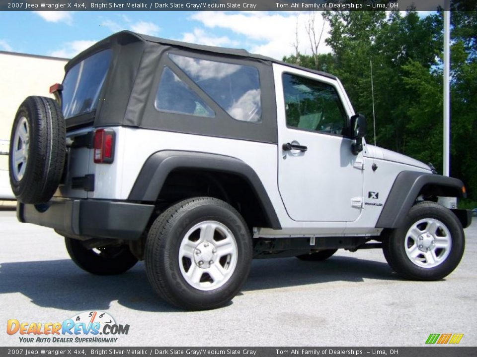2007 Jeep Wrangler X 4x4 Bright Silver Metallic / Dark Slate Gray/Medium Slate Gray Photo #7