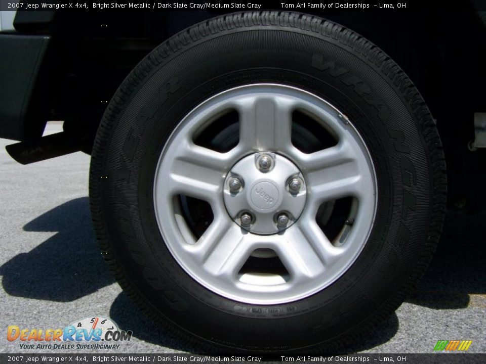 2007 Jeep Wrangler X 4x4 Bright Silver Metallic / Dark Slate Gray/Medium Slate Gray Photo #8