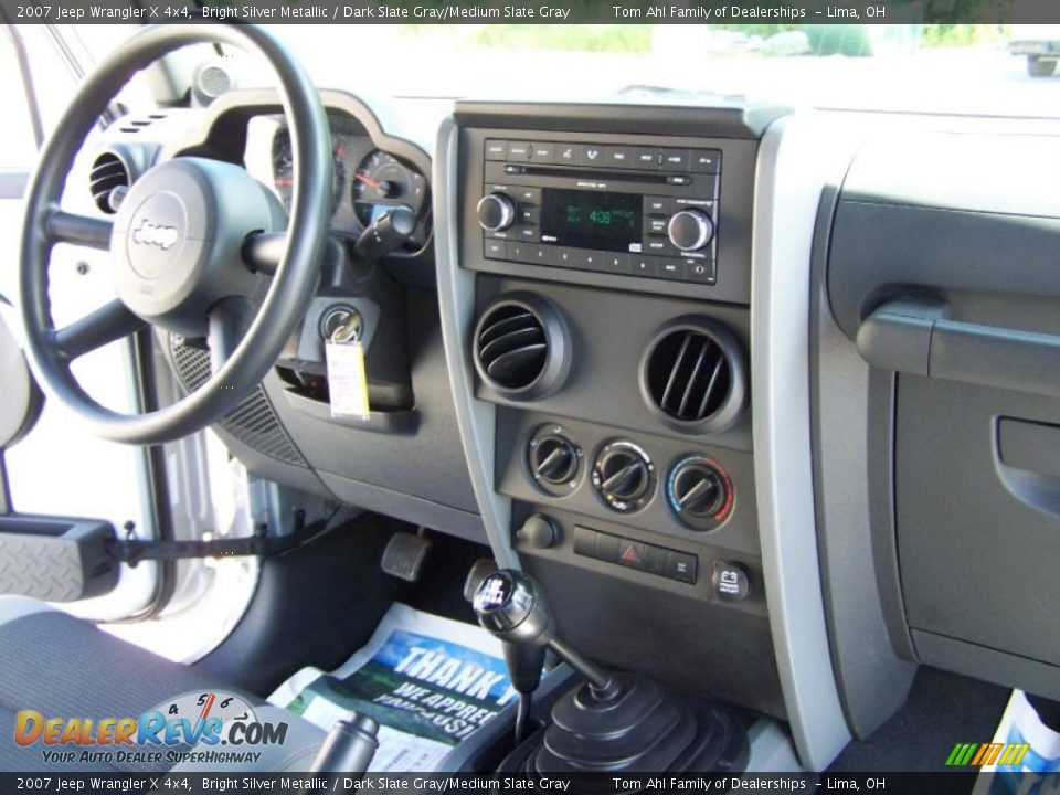 2007 Jeep Wrangler X 4x4 Bright Silver Metallic / Dark Slate Gray/Medium Slate Gray Photo #13