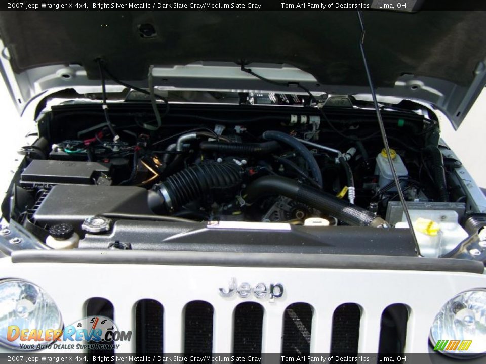 2007 Jeep Wrangler X 4x4 Bright Silver Metallic / Dark Slate Gray/Medium Slate Gray Photo #14