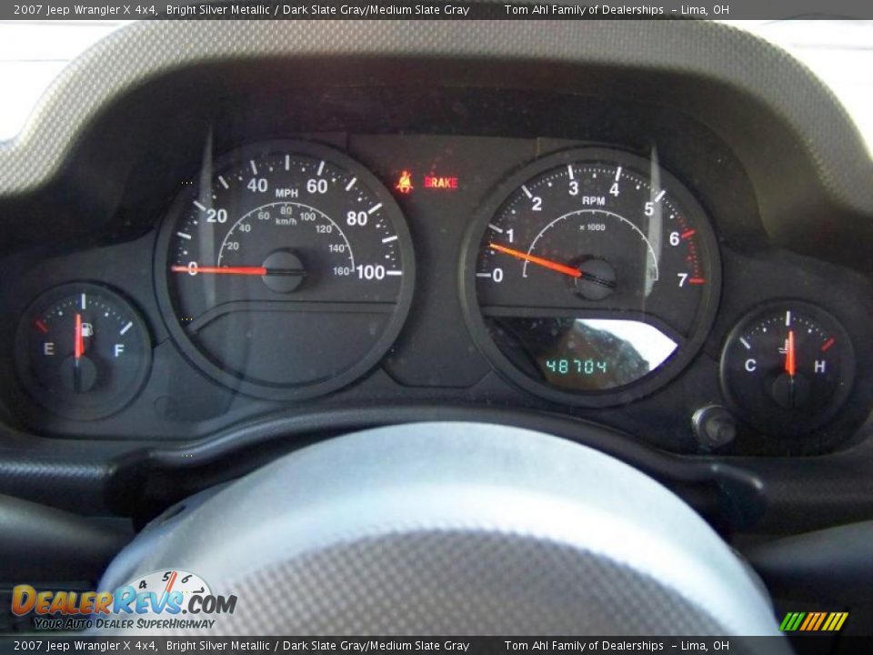 2007 Jeep Wrangler X 4x4 Bright Silver Metallic / Dark Slate Gray/Medium Slate Gray Photo #15