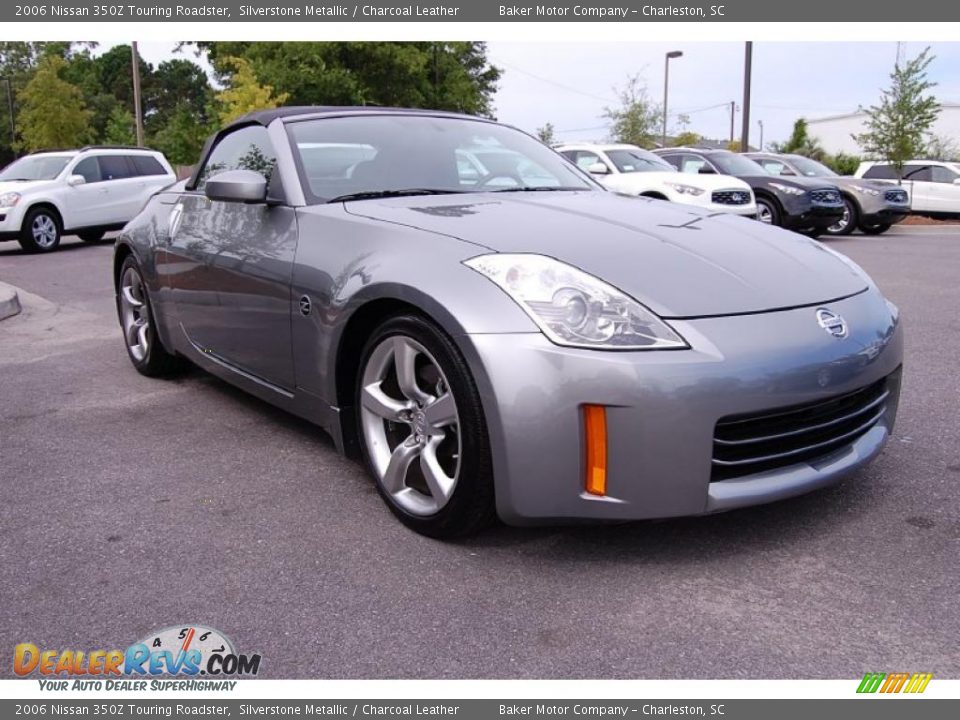 2006 Nissan 350Z Touring Roadster Silverstone Metallic / Charcoal Leather Photo #1