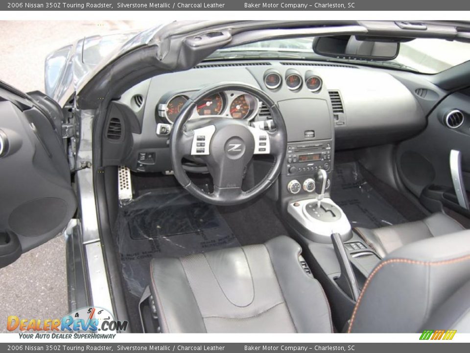 2006 Nissan 350Z Touring Roadster Silverstone Metallic / Charcoal Leather Photo #3