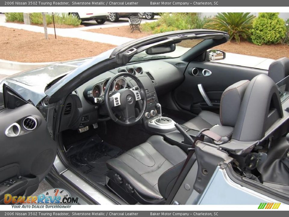2006 Nissan 350Z Touring Roadster Silverstone Metallic / Charcoal Leather Photo #4