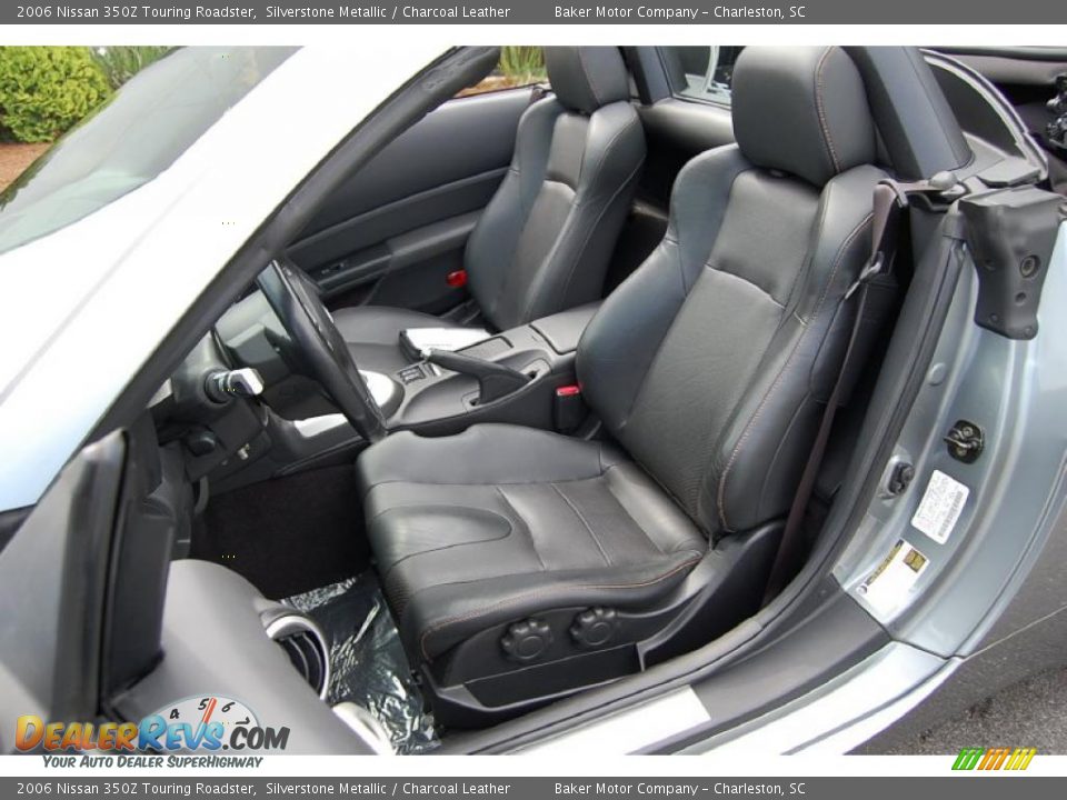 2006 Nissan 350Z Touring Roadster Silverstone Metallic / Charcoal Leather Photo #6