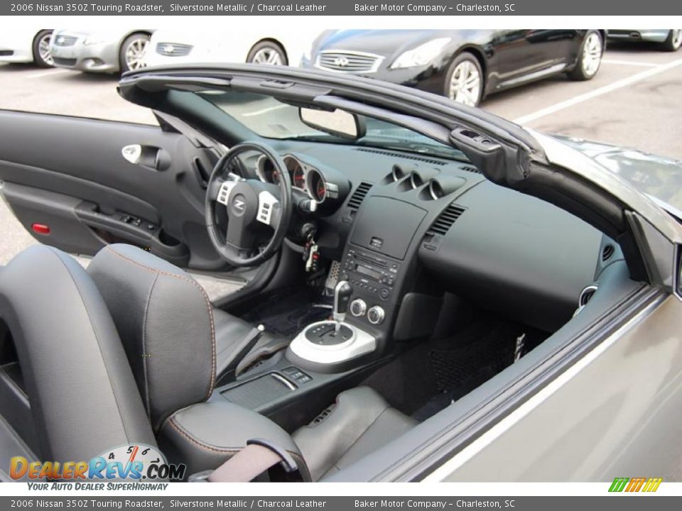 2006 Nissan 350Z Touring Roadster Silverstone Metallic / Charcoal Leather Photo #8
