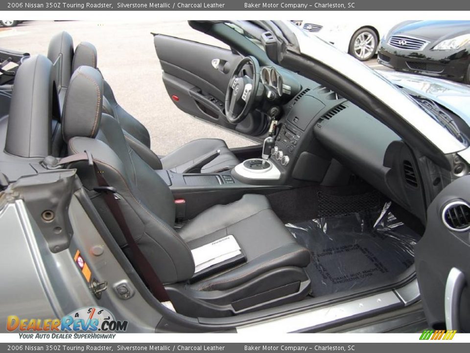 2006 Nissan 350Z Touring Roadster Silverstone Metallic / Charcoal Leather Photo #10