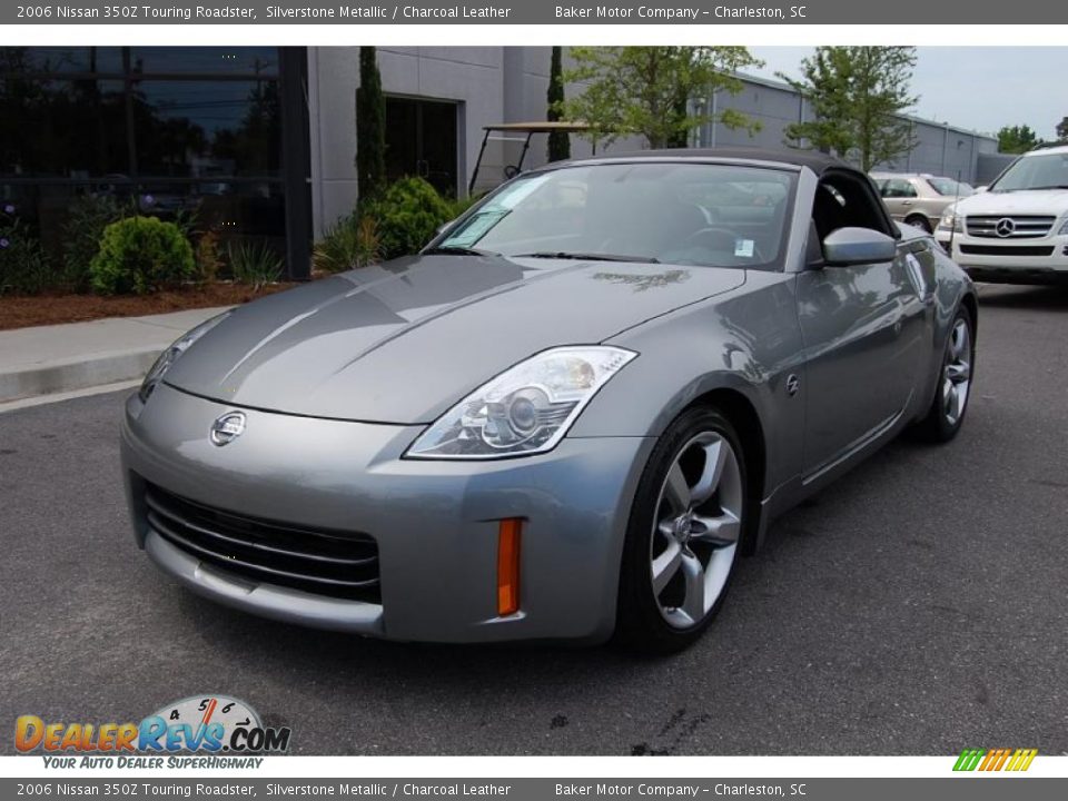 2006 Nissan 350Z Touring Roadster Silverstone Metallic / Charcoal Leather Photo #12