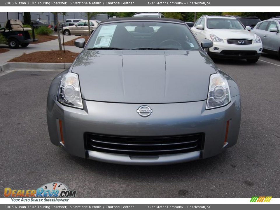 2006 Nissan 350Z Touring Roadster Silverstone Metallic / Charcoal Leather Photo #13