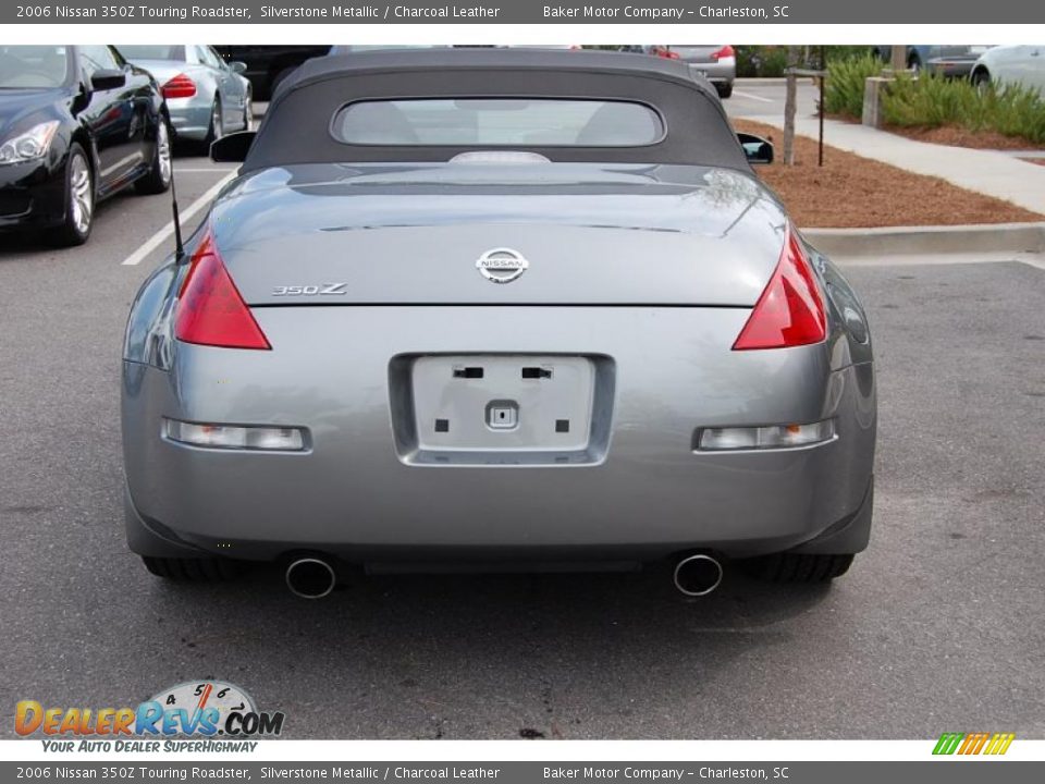 2006 Nissan 350Z Touring Roadster Silverstone Metallic / Charcoal Leather Photo #16