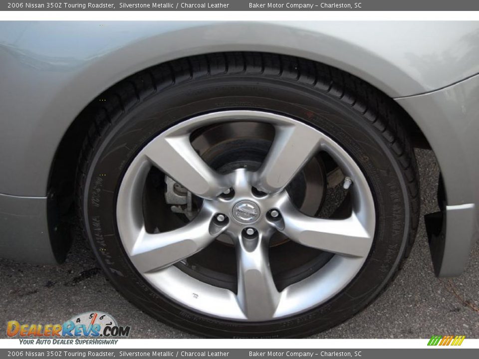 2006 Nissan 350Z Touring Roadster Silverstone Metallic / Charcoal Leather Photo #18