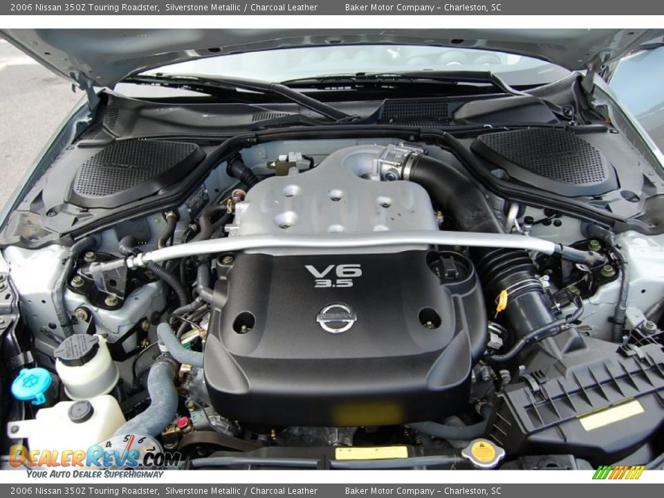 2006 Nissan 350Z Touring Roadster Silverstone Metallic / Charcoal Leather Photo #20