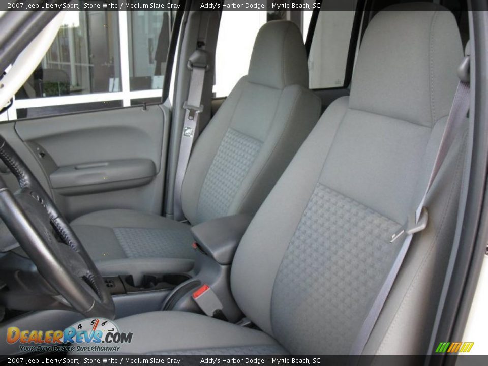 2007 Jeep Liberty Sport Stone White / Medium Slate Gray Photo #9