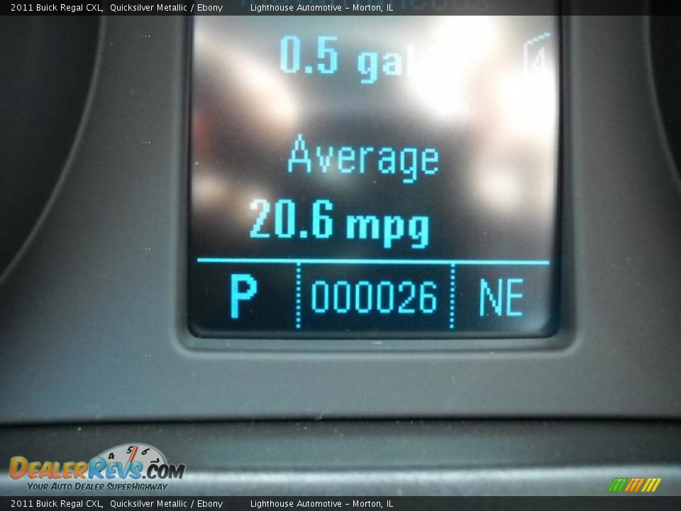 2011 Buick Regal CXL Quicksilver Metallic / Ebony Photo #16