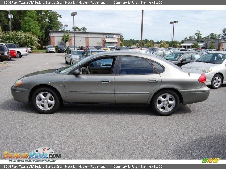 2004 Ford Taurus SES Sedan Spruce Green Metallic / Medium Parchment Photo #2