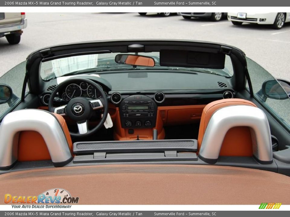 2006 Mazda MX-5 Miata Grand Touring Roadster Galaxy Gray Metallic / Tan Photo #8