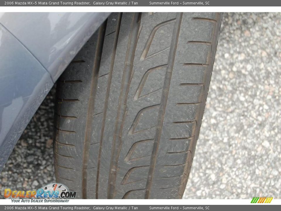 2006 Mazda MX-5 Miata Grand Touring Roadster Galaxy Gray Metallic / Tan Photo #19