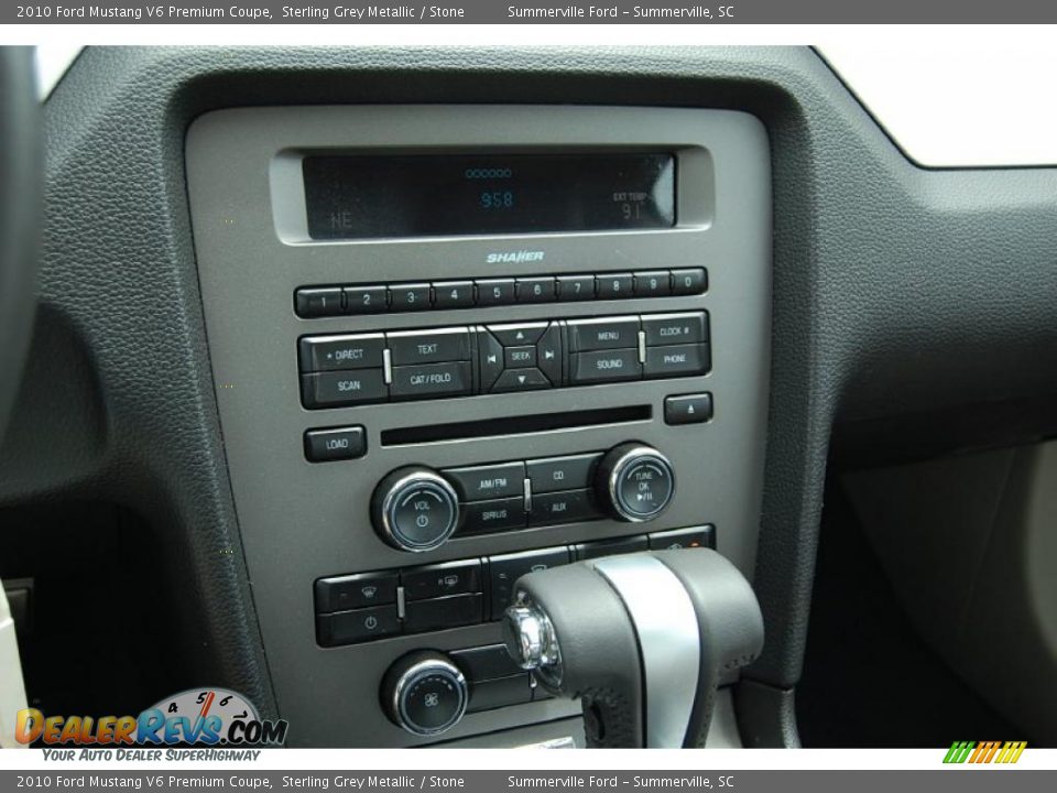 2010 Ford Mustang V6 Premium Coupe Sterling Grey Metallic / Stone Photo #21