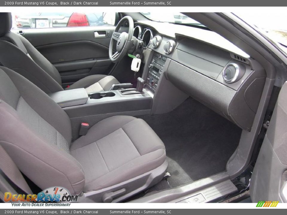 2009 Ford Mustang V6 Coupe Black / Dark Charcoal Photo #8